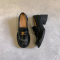 Round Toe Block Heel Loafers - Your Second Look