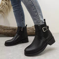 Round Toe Boots with Buckle - Your Second Look