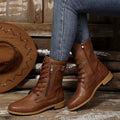 Round Toe Lace Up Boots - Your Second Look