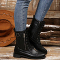 Round Toe Lace Up Boots - Your Second Look