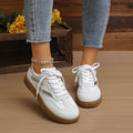 Round Toe Lace Up Sneakers - Your Second Look