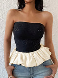 Ruffled Bubble Hem Tube Top - Your Second Look