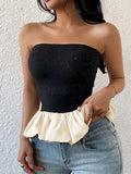 Ruffled Bubble Hem Tube Top - Your Second Look