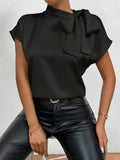 Satin Bow Tie Blouse - Your Second Look