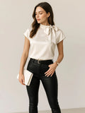 Satin Bow Tie Blouse - Your Second Look