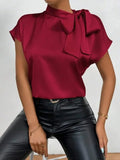 Satin Bow Tie Blouse - Your Second Look