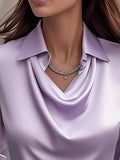 Satin Collar Blouse - Your Second Look