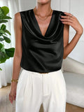 Satin Cowl Neck Blouse - Your Second Look