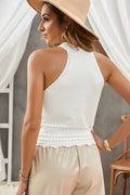 Scalloped Openwork Grecian Neck Tank - Your Second Look