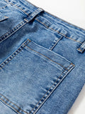 Seam Detail Loose Fit Cropped Jeans - Your Second Look