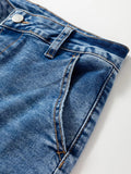 Seam Detail Loose Fit Cropped Jeans - Your Second Look