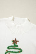 Sequin Christmas Tree Sweater - Your Second Look