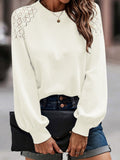 Shiny Lantern Sleeve Blouse - Your Second Look
