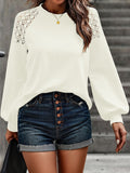 Shiny Lantern Sleeve Blouse - Your Second Look