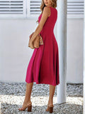 Sleeveless A - Line Midi Dress - Your Second Look
