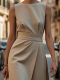 Sleeveless Midi Sheath Dress - Your Second Look