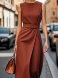 Sleeveless Midi Sheath Dress - Your Second Look
