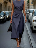 Sleeveless Midi Sheath Dress - Your Second Look