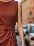 Sleeveless Midi Sheath Dress - Your Second Look