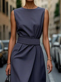 Sleeveless Midi Sheath Dress - Your Second Look