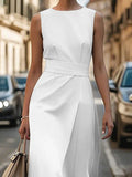 Sleeveless Midi Sheath Dress - Your Second Look