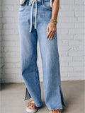 Slit Wide Leg Jeans - Your Second Look