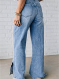 Slit Wide Leg Jeans - Your Second Look