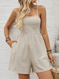 Smocked Back Spaghetti Strap Romper - Your Second Look
