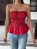 Smocked Bow Tube Top - Your Second Look