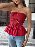 Smocked Bow Tube Top - Your Second Look