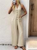 Smocked Halter Neck Jumpsuit - Your Second Look