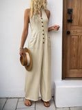 Smocked Halter Neck Jumpsuit - Your Second Look