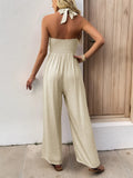 Smocked Halter Neck Jumpsuit - Your Second Look