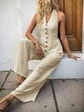 Smocked Halter Neck Jumpsuit - Your Second Look