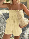 Smocked Tube Top and Shorts Set - Your Second Look