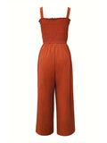Smocked Wide Leg Jumpsuit - Your Second Look