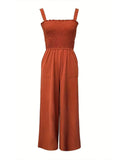Smocked Wide Leg Jumpsuit - Your Second Look