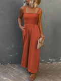 Smocked Wide Leg Jumpsuit - Your Second Look