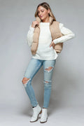 Snobbish Fine Fur Lining Quilted Vest - Your Second Look