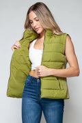 Snobbish Zip Up Turtleneck Vest with Pockets - Your Second Look