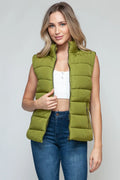 Snobbish Zip Up Turtleneck Vest with Pockets - Your Second Look