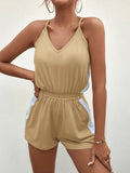 Spaghetti Strap V - Neck Romper - Your Second Look