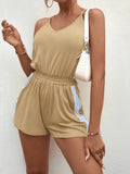 Spaghetti Strap V - Neck Romper - Your Second Look