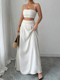 Square Neck Cami and Maxi Skirt Set - Your Second Look