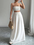 Square Neck Cami and Maxi Skirt Set - Your Second Look