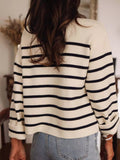 Striped Button - Front Cardigan - Your Second Look