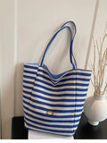 Striped Canvas Tote Bag - Your Second Look
