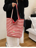 Striped Canvas Tote Bag - Your Second Look
