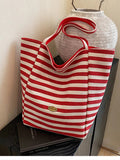Striped Canvas Tote Bag - Your Second Look