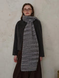 Striped Detail Knit Scarf - Your Second Look
